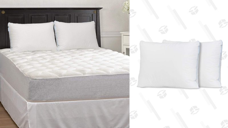 Cubrecolchones Bamboo con sábana ajustable y pack de 2 almohadas extra firmes | $75 | Amazon | Usa el código LKLTUJ4NGráfico: Tercius Bufete